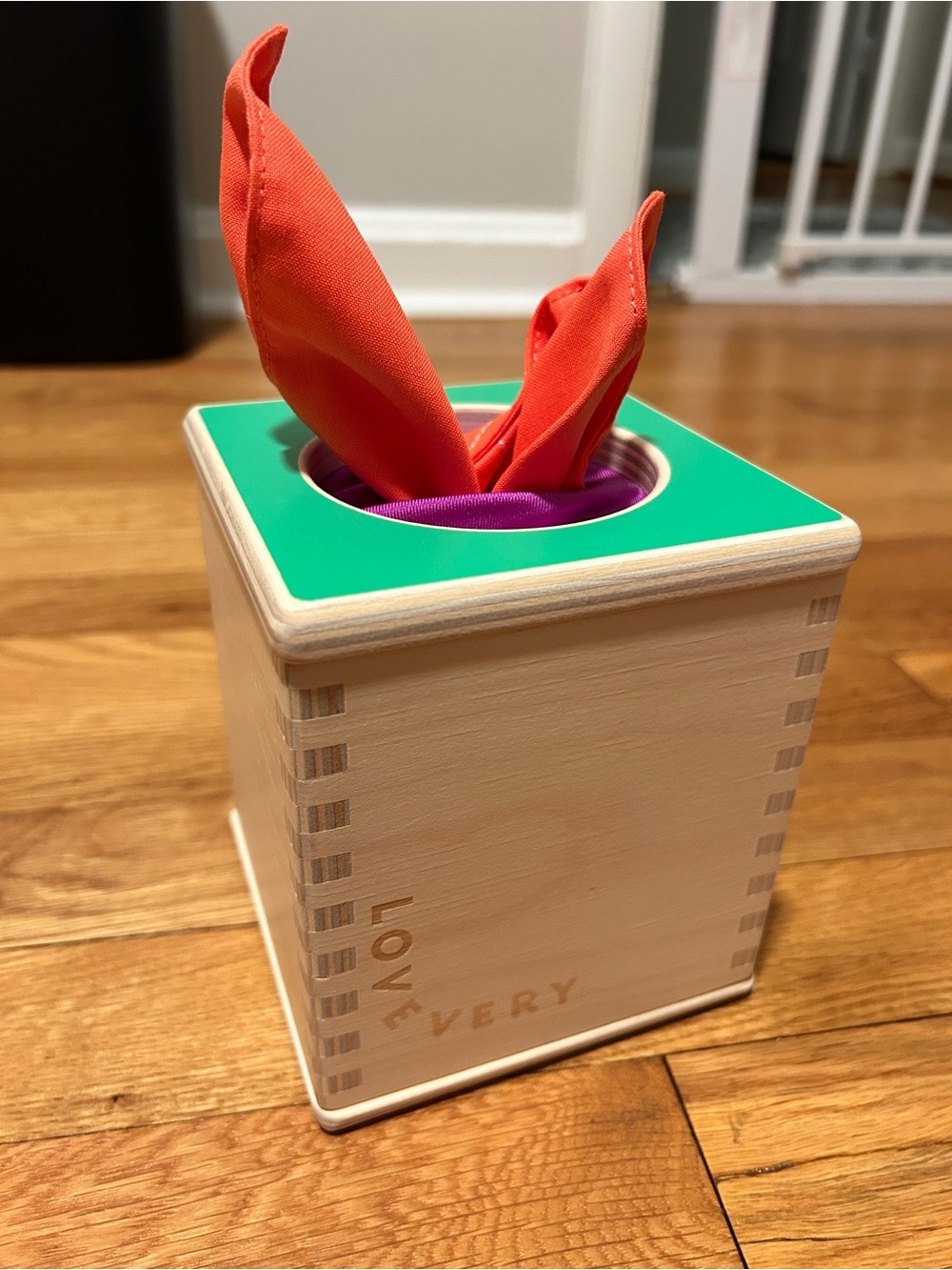 Lovevery Wooden Tissue Box Toy